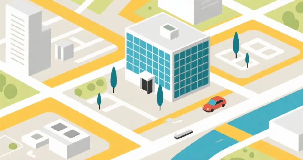 办公地址示意图